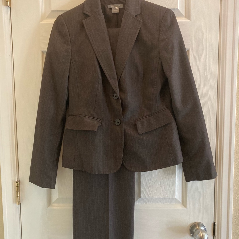 Ann Taylor brown pantsuit